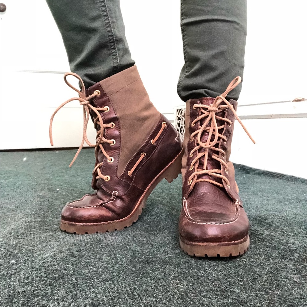 Sperry Lace Up Ankle Boots